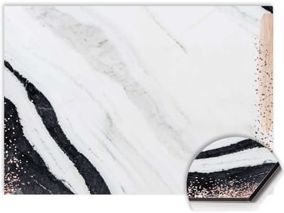 KitchenArt - Marble Blush Spatscherm - 60x30 cm - Spatscherm Achterwand Keuken - Spatwand Keuken