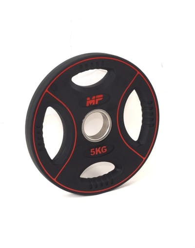 5 kg Polyurethaan 4 Grip Halterschijf 50 mm