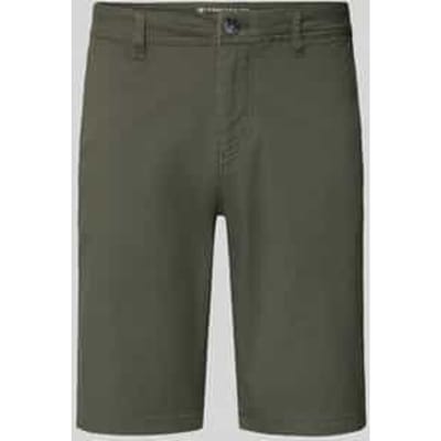slim fit chino-shorts van katoenmix