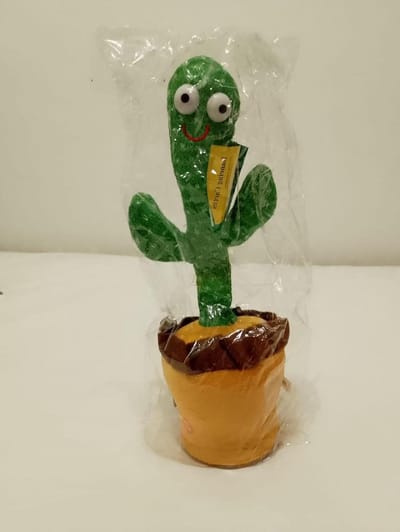 Dansende Cactus Speelgoed - Zingende Cactus Herhalende Cactus - Kinderen Amuseren - 120 Liedjes Opnemen - 32 cm - Groen