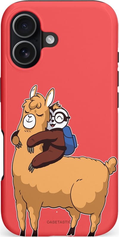 Casetastic hoesje geschikt voor Apple iPhone 17 - MagSafe - Dubbellaagse bescherming - Lui en lekker - Fashion Case - Koraal Goud