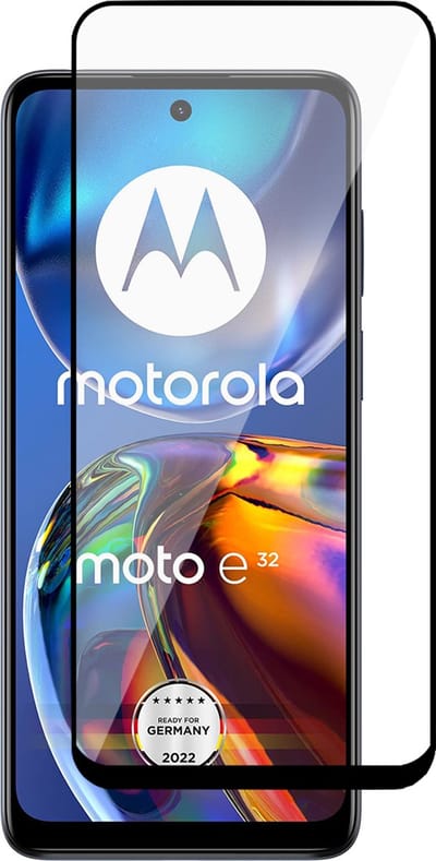 Screenprotector geschikt voor Motorola Moto E32 / E32s - Gehard Glas Beschermglas Tempered Glass Volledig Dekkende Screen Protector