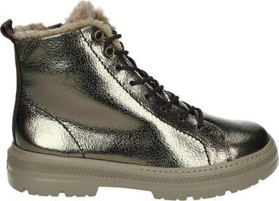 Paul Green - 5287 - Hoge sneakersVeterlaarzenDames veterschoenenDames sneakersHalf-hoge schoenen - Kleur: Metallics - Maat: 37.5