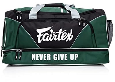 Sporttas Uitrusting - Trainingstas Gym - Sportspullen Opbergen - Meerdere Vakken - 32 x 70 x 35 cm - Groen