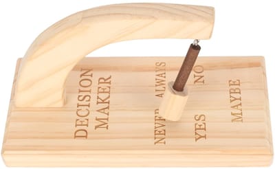 Allecto - Wooden Magnetic Decision Maker - Beslissingshulp - Hout - Creatief - Gemakkelijk gebruik - Geschikt voor thuis - 13 x 3.9 x 5.1 inch