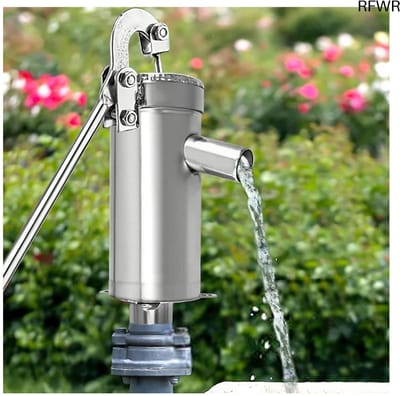 RFWR® Handmatige Waterpomp voor Grondwater tot 10m Diepte - Roestvrij Staal Schudwaterpomp