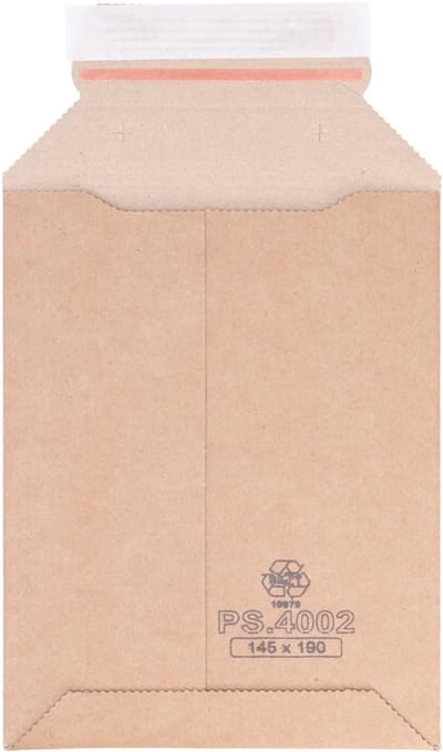500 Golfkartonnen Enveloppen 145x190 mm voor A6 - Kartonnen Verzendtassen