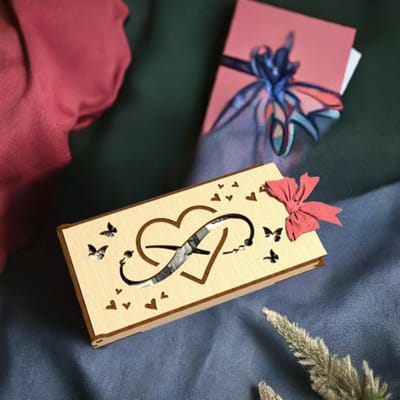 Personalized Wooden Box for Cards or Money