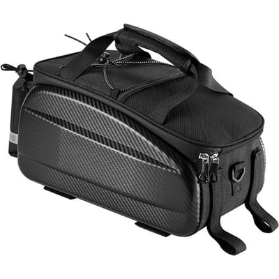 Sacoches de selle de vélo Porte-bagages arrière Pour VTT Voyage Sacoche de selle de vélo Sacoche de selle Porte-bagages avec réflecteur Noir 11L (Non 11L black
