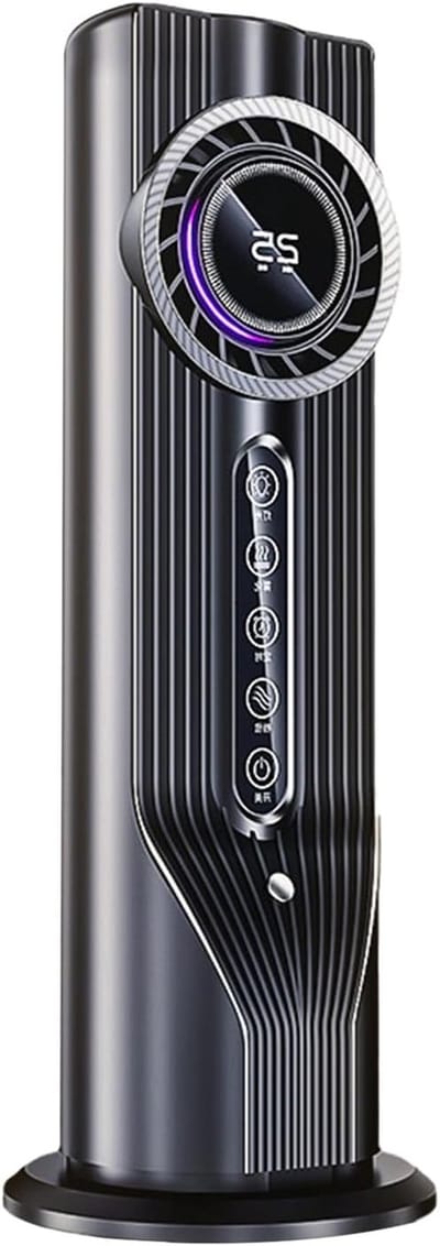 Luchtbevochtiger Ventilator - Vernevelaar Bureau - Binnenklimaat Verbeteren - Stil Ontwerp - 100ml Watertank - Grijs