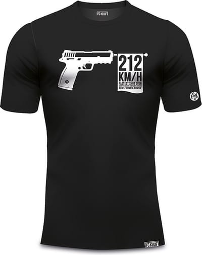 FC Kluif - Voetbal T-shirt - Fastest shot ever - Zwart - Maat S - Regular fit