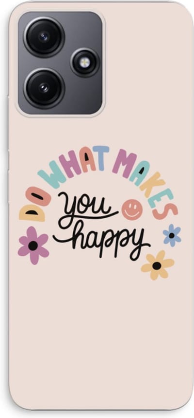 Case Company® - Hoesje geschikt voor Xiaomi Redmi 12 hoesje - Happy days - Soft Cover Telefoonhoesje - Bescherming aan alle Kanten en Schermrand