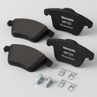 Norauto NRP1323 Remblokken Achteras – Peugeot 208 / 308 – Set van 4 – TRW Montage – R90-gecertificeerd