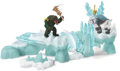 schleich ELDRADOR CREATURES - Speelfigurenset - Aanval op de IJsrotsen - Kinderspeelgoed voor Jongens en Meisjes - 7 tot 12 jaar - 6 Onderdelen - 42497