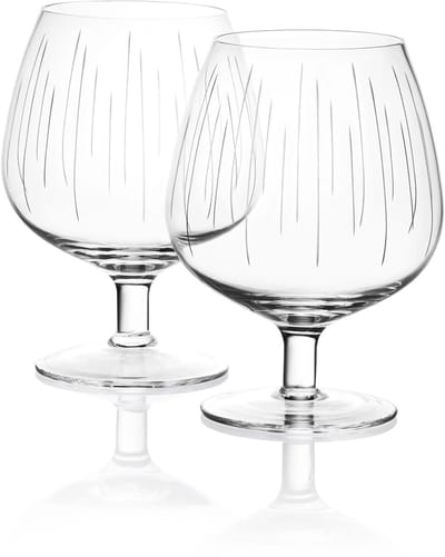 Cognacglas CG300 - Set van 2 stuks - 300 ml – handgemaakt – Amber Glass