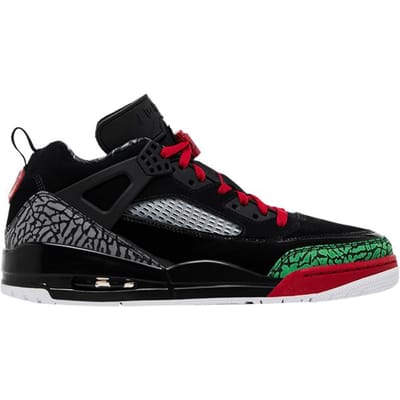 Jordan Spizike Low Zwart Klassiek Groen Wit Varsity Rood 45.5 black