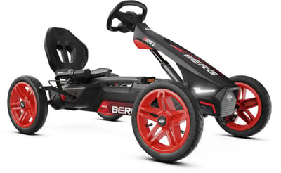 BERG Rally APX Red 3 Gears Skelter - 4+ Jaar - Verstelbare Stoel - Drie versnellingen - LED verlichting - Soundbox Race - Rood