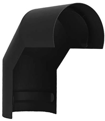 Kachelbuizen Ø 150 mm zwart-metallisch voor optimale hittebescherming