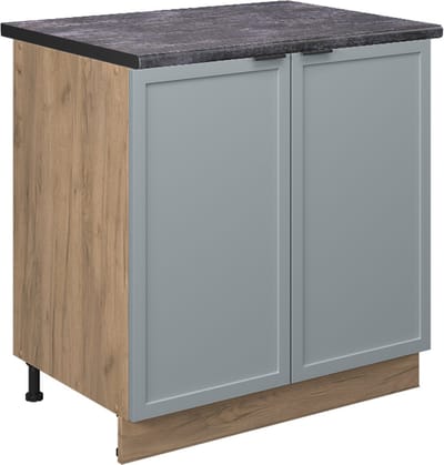 Vicco Fame-Line Keukenonderkast – 80 cm met legplank, WB Antraciet Licht blauw-grijs