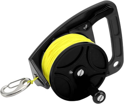 Multifunctionele Duiklijn met Duwstop, 83M Heavy Duty Nylon Reel voor Duiken, Snorkelen en Kayak Veiligheid