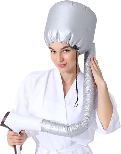 VIN® Droogkap – Haardroogkap – Haardroger Met Droogkap Verstelbaar – Fohn Opzetstuk Met Verlengde Slanglengte – Haarverzorging Product – Voor Styling En Diepe Conditionering