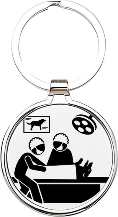 Akyol - De beste dierenarts Sleutelhanger - arts - Dierenartsen - Dieren - dierenverzorger - veearts - veterinair - vet - dier - beroep - sleutelhanger voor een dierenarts - dierendag - dierenliefhebbers - huisdierenverzorger - 4 x 7,5 CM