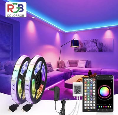 Led Strip- 10 meter- Rgb- verlichting 3535 - Muziek- Afstandsbediening- Dimbaar- licht strip- Kleur Veranderende Gevoelige Ingebouwde Microfoon- App Led-Verlichting - Gaming accessoires- Flexibel- 10 meter