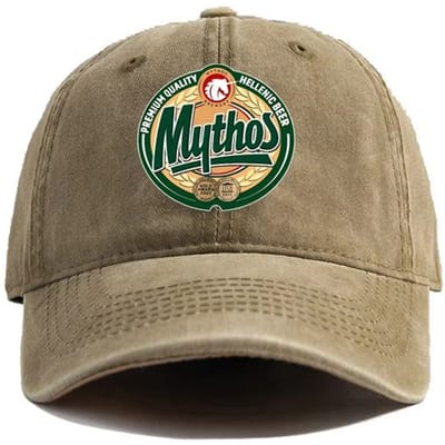 Mythos Bier Baseballpetten Verweerde Petten Dad Cap Mannen Vrouwen Retro Outdoor Zomer Verstelbaar Mythos Grieks Bier Petten Casual Adjustable gray