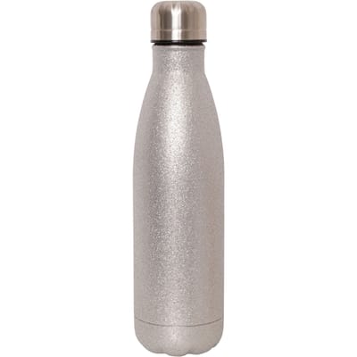 Dare 2B Glitter metalen waterfles (Zilver)