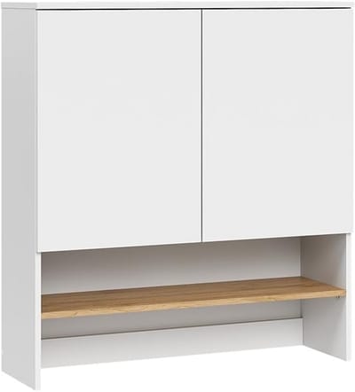 Wasmachinekast Opbouw Wit/Artisan Hoogwaardige Badkamerkast 93.5 x 100.3 cm