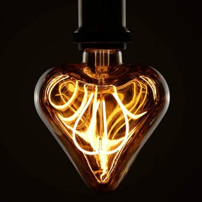 NETTLIFE LED Lampen - 1xE27 Lichtborn - Transparent - Ø 11.5 cm - Filament lamp - 2200K Warm Wit Licht - Vintage Gloeilamp - 3W