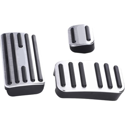 3 STUKS Rempedaal Aluminiumlegering Rubber Vervanging voor C?RV CRV 2012?2016 gray