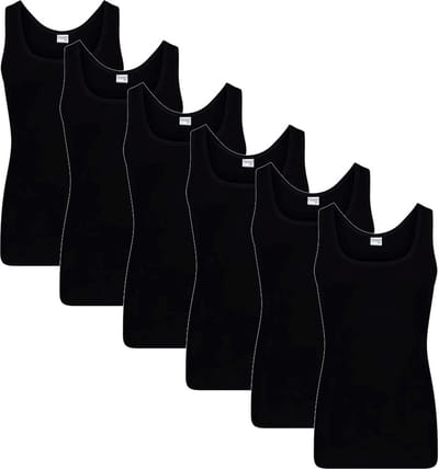 Beeren heren hemd - 6-pack - maat XL - zwart