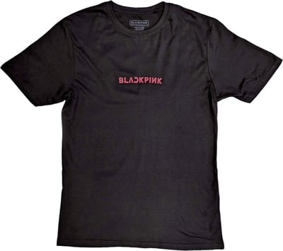 Blackpink - Pink Venom Group Photo Heren T-shirt - L - Zwart