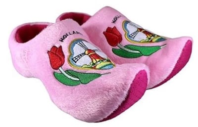 Kinderklomp pantoffels Roze  / Klompsloffen / Roze sloffen voor kinderen - Maat: 16-18