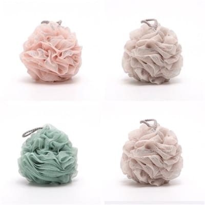 Badsponzen – 4 Stuks – Douche Sponzen – Scrub Sponzen voor Bad & Douche – Zachte Lichaamssponzen – Badaccessoires – Geschikt voor Dagelijks Gebruik