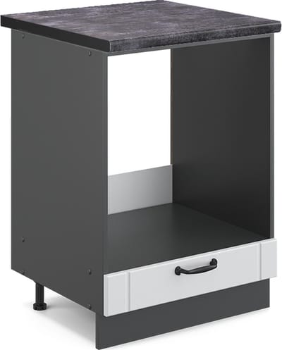 Vicco Fame-Line Ovenombouwkast – 60 cm, WB Antraciet Wit Landhuis