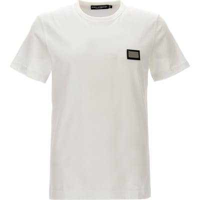 Dolce & Gabbana Witte Katoenen T-Shirt