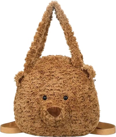 Livano Teddy Tas - Fluffy - Rugzak - Backpack - Schooltas - Dames - Heren - Meisje - Jongens - Beer