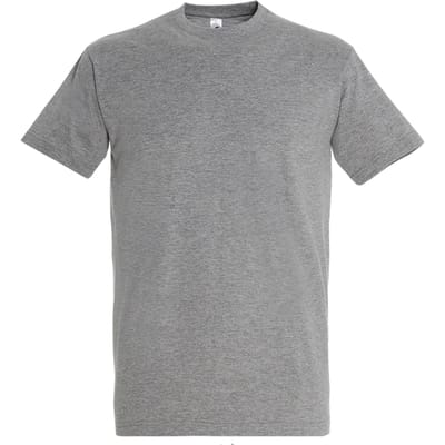SOLS Heren Keizerlijke Zwaargewicht T-Shirt met korte mouwen (Grijze Mergel)