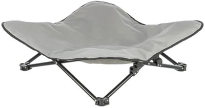 Campingbed voor honden 69x20x69 cm - Beige/Zwart