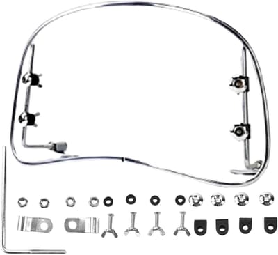Motorfiets Voorruit - Transparant Windscherm - Comfortabel Rijden - Universele Pasvorm - 39 x 22 cm - Transparant