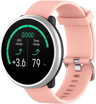 Siliconen bandje - geschikt voor Huawei Watch GT 2 42 mm / GT 3 42 mm Active / Elegant / GT 3 Pro 43 mm en Polar Ignite 2 / 3 / Pacer / Unite - roze