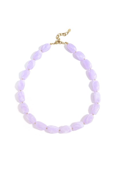 Ketting met organische kralen
