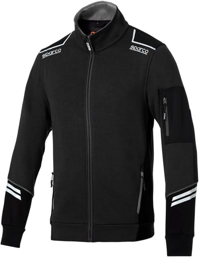 Sparco Full Zip Tech Alabama Vest - Zwart — Marineblauw