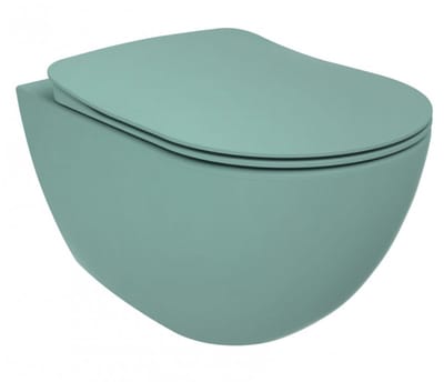 Creavit Rimoff hangtoilet / ophang WC – nijlgroen – rimless wandmodel