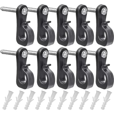 30/1 stuks Q Hanger Haken voor het Ophangen van Lichtslingers Multifunctionele Planten Kast Plafondhaak met Schroef Huis Houder Buiten Benodigdheden 1PC