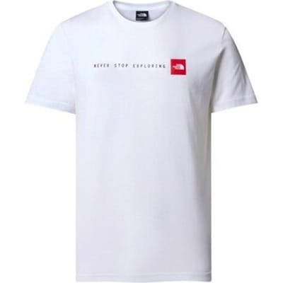 The North Face SS Never Stop Exploring Casual T-shirt Heren Wit 2XL