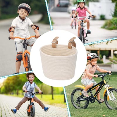 Fietsmand Scooter - Stuur tas - Outdoor fietsen - Gereedschapsloze montage - 21 x 16 x 16 cm - Beige