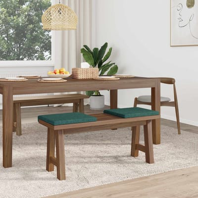 vidaXL - Bankkussen - 2 - st - Stof - Donkergroen - Diepte - 35 - cm
